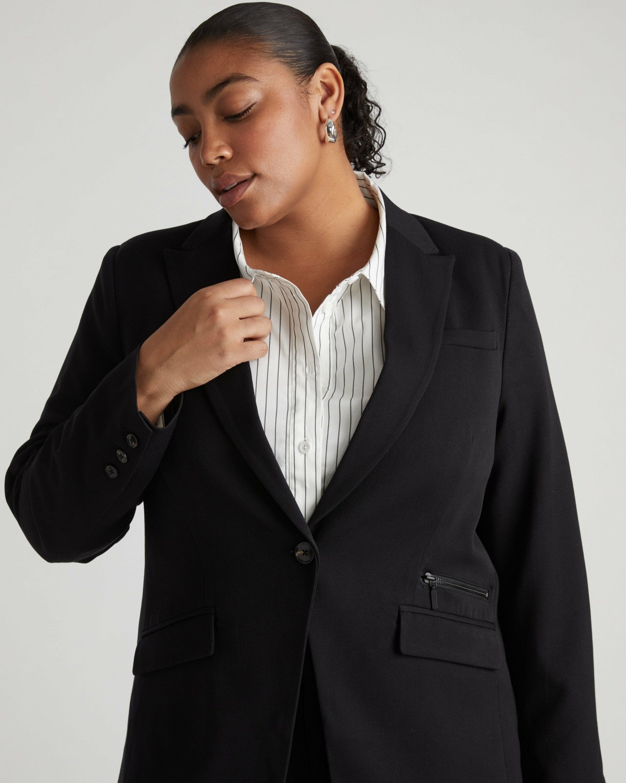 Universal Standard All Day Daria Blazer - Black