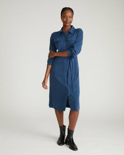 Universal Standard Cooling Stretch Cupro Savannah Dress - Pageant Blue