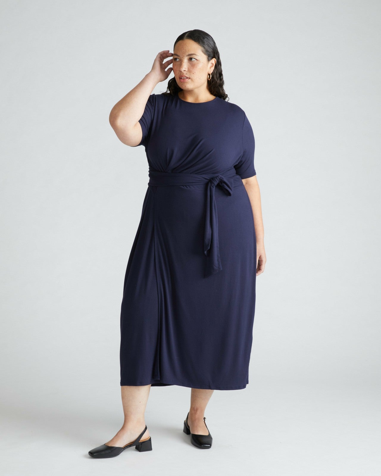 Universal Standard Delilah Liquid Jersey Dress - Midnight