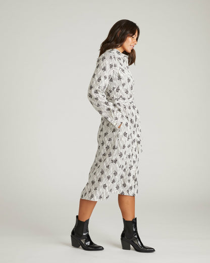 Universal Standard Cooling Stretch Cupro Savannah Dress - Vintage Daydream Print