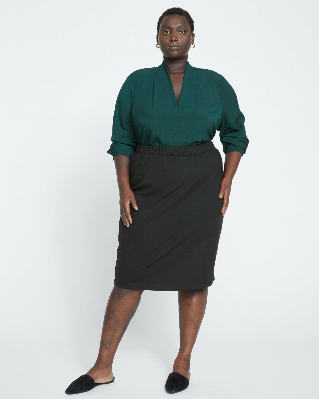 Universal Standard Danube Ponte Skirt - Black