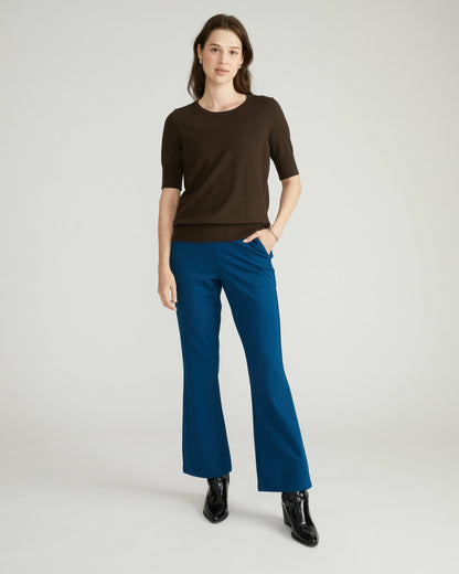 Universal Standard Savvy Fine Knit Sweater Top - Espresso