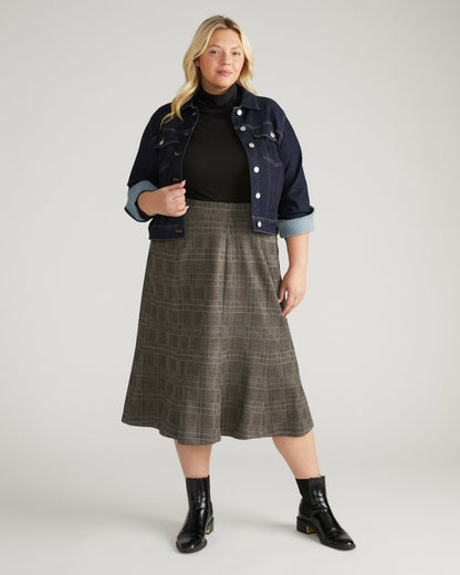 Universal Standard Carla Ponte Skirt - British Plaid