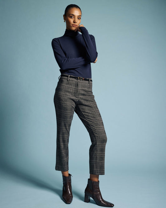 Universal Standard Cigarette Ponte Pants - British Plaid