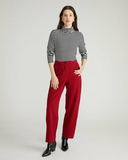 Universal Standard Audrey Tailored Ponte Pants - Garnet