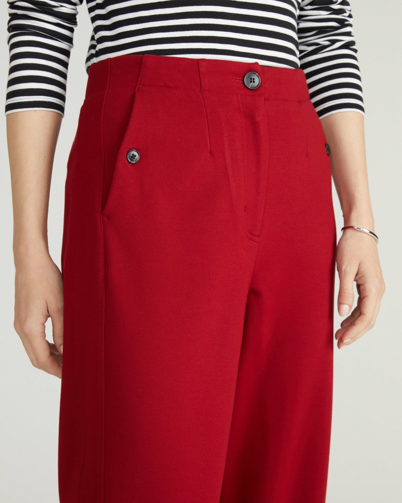 Universal Standard Audrey Tailored Ponte Pants - Garnet