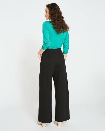 Universal Standard Stephanie Wide Leg Ponte Pants - Black