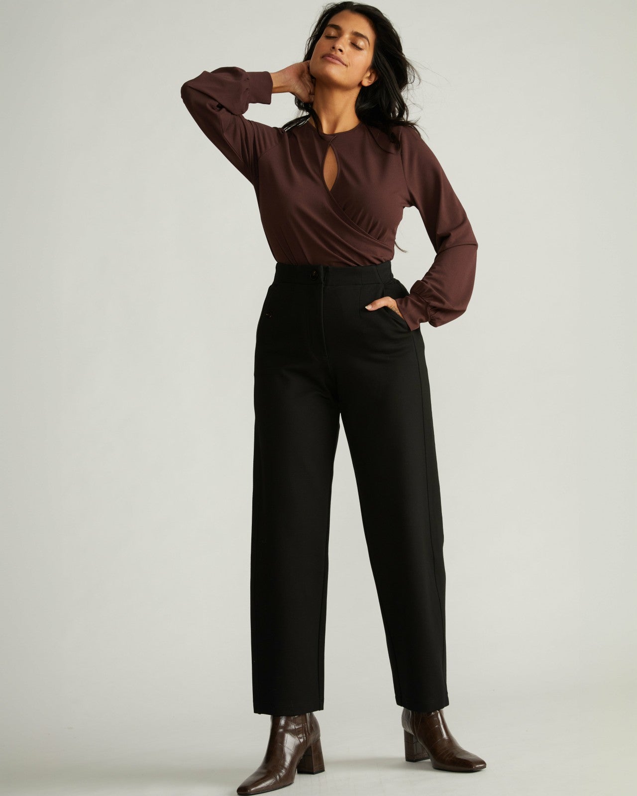 Universal Standard Audrey Tailored Ponte Pants - Black