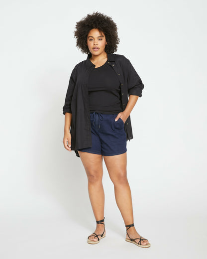 Universal Standard ComfortDenim Marche Shorts - Dark Indigo