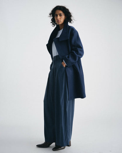 Universal Standard Palais Cooling Cupro Wide Leg Pant - Pageant Blue