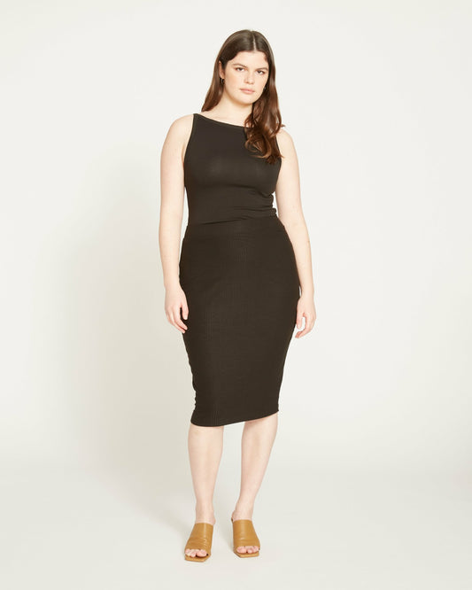 Universal Standard Le Bon Ribbed Skirt - Black