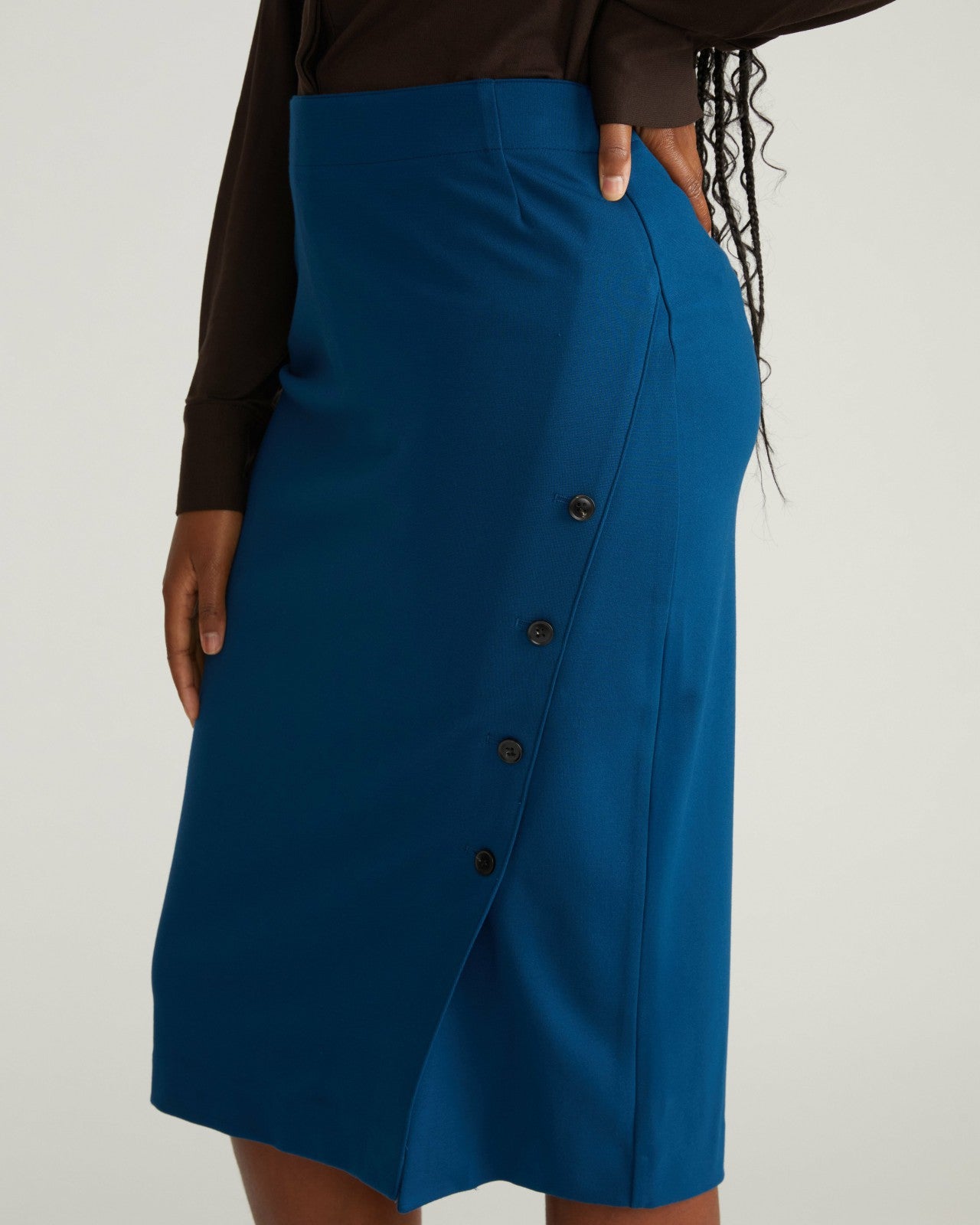 Universal Standard Anya Ponte Skirt - Deep Teal