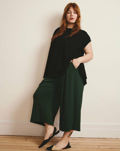 Universal Standard Lotti Jersey Culottes - Conifer