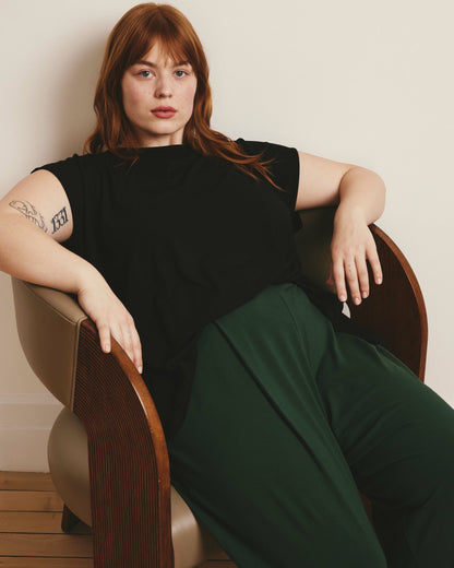 Universal Standard Lotti Jersey Culottes - Conifer