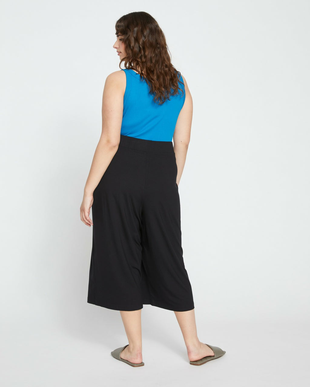 Universal Standard Lotti Jersey Culottes - Black