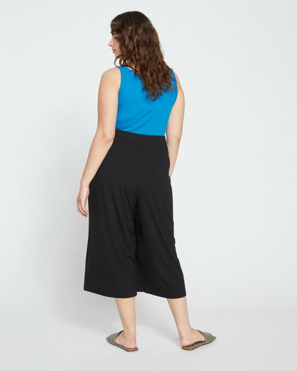 Universal Standard Lotti Jersey Culottes - Black