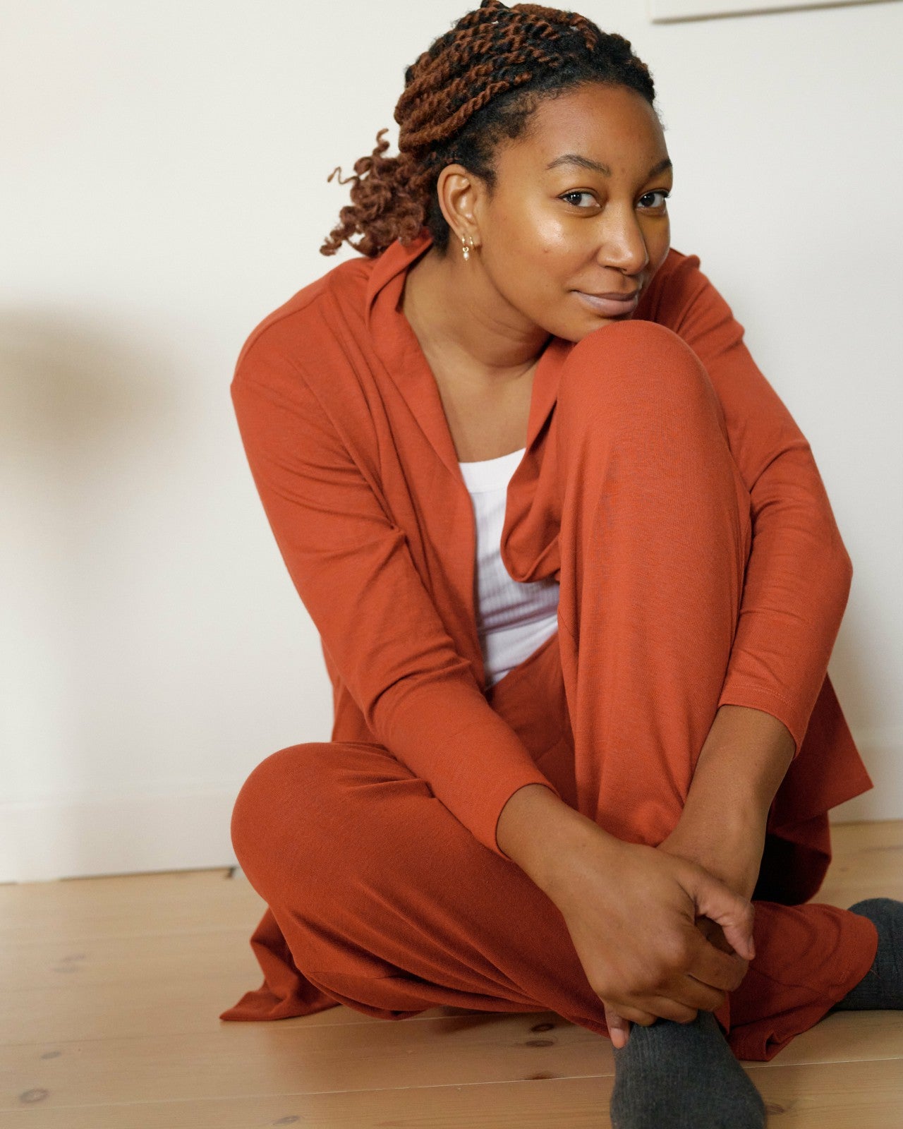Universal Standard TravelKnit Relaxed Pants - Warm Russet