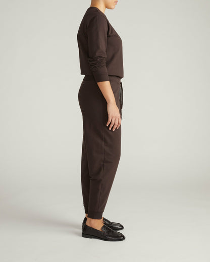 Universal Standard Selma French Terry Jogger - Deep Brown