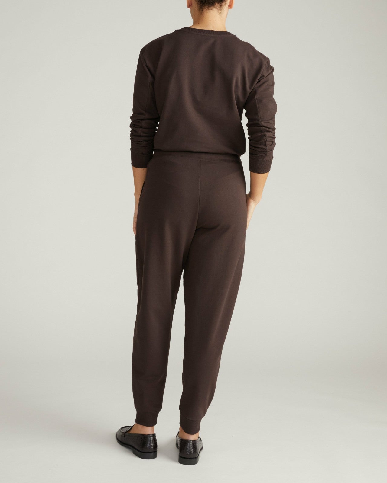 Universal Standard Selma French Terry Jogger - Deep Brown