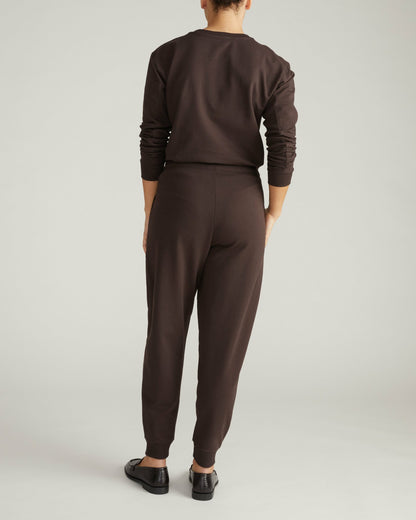 Universal Standard Selma French Terry Jogger - Deep Brown