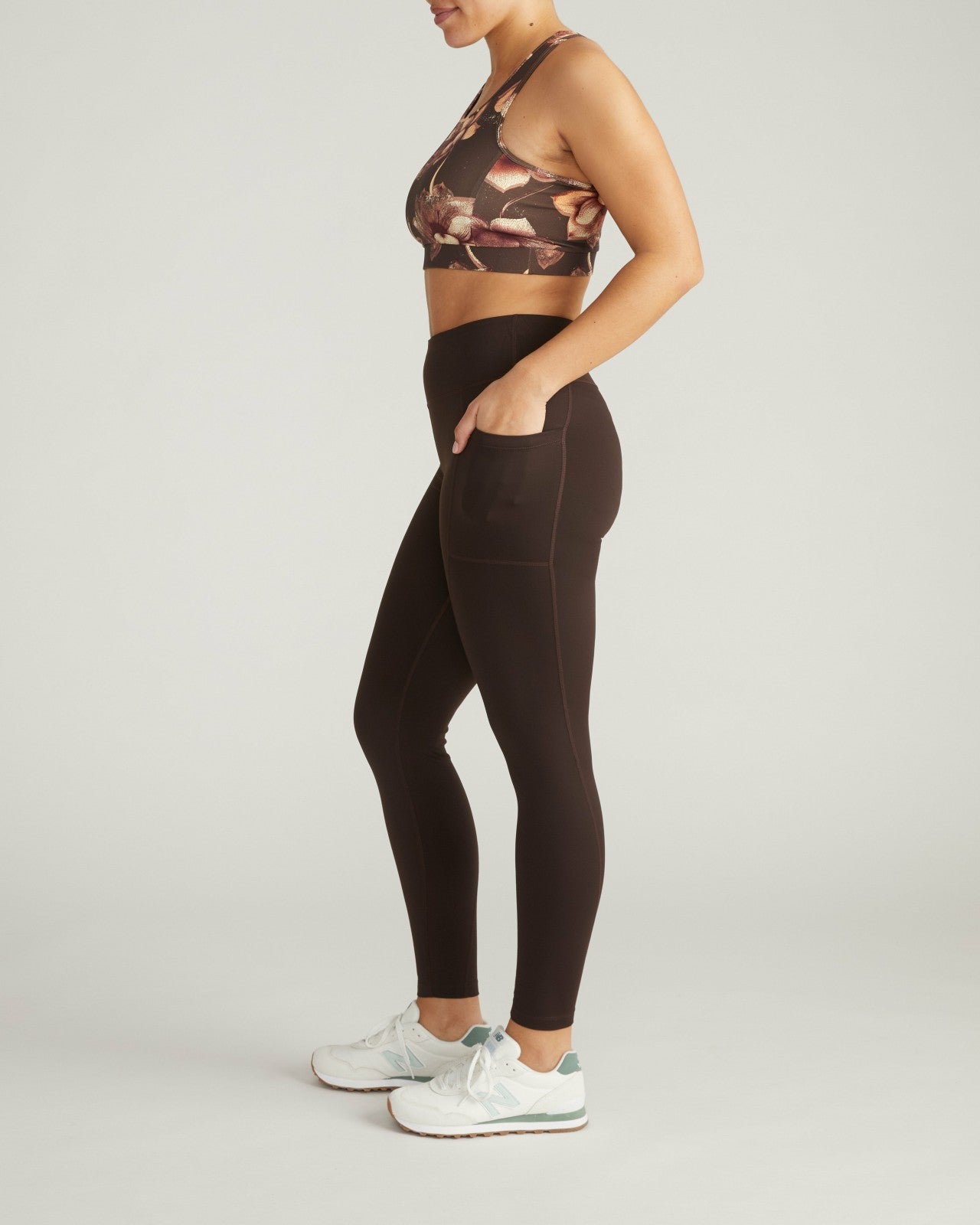 Universal Standard Next-to-Naked Pocket Legging - Deep Brown