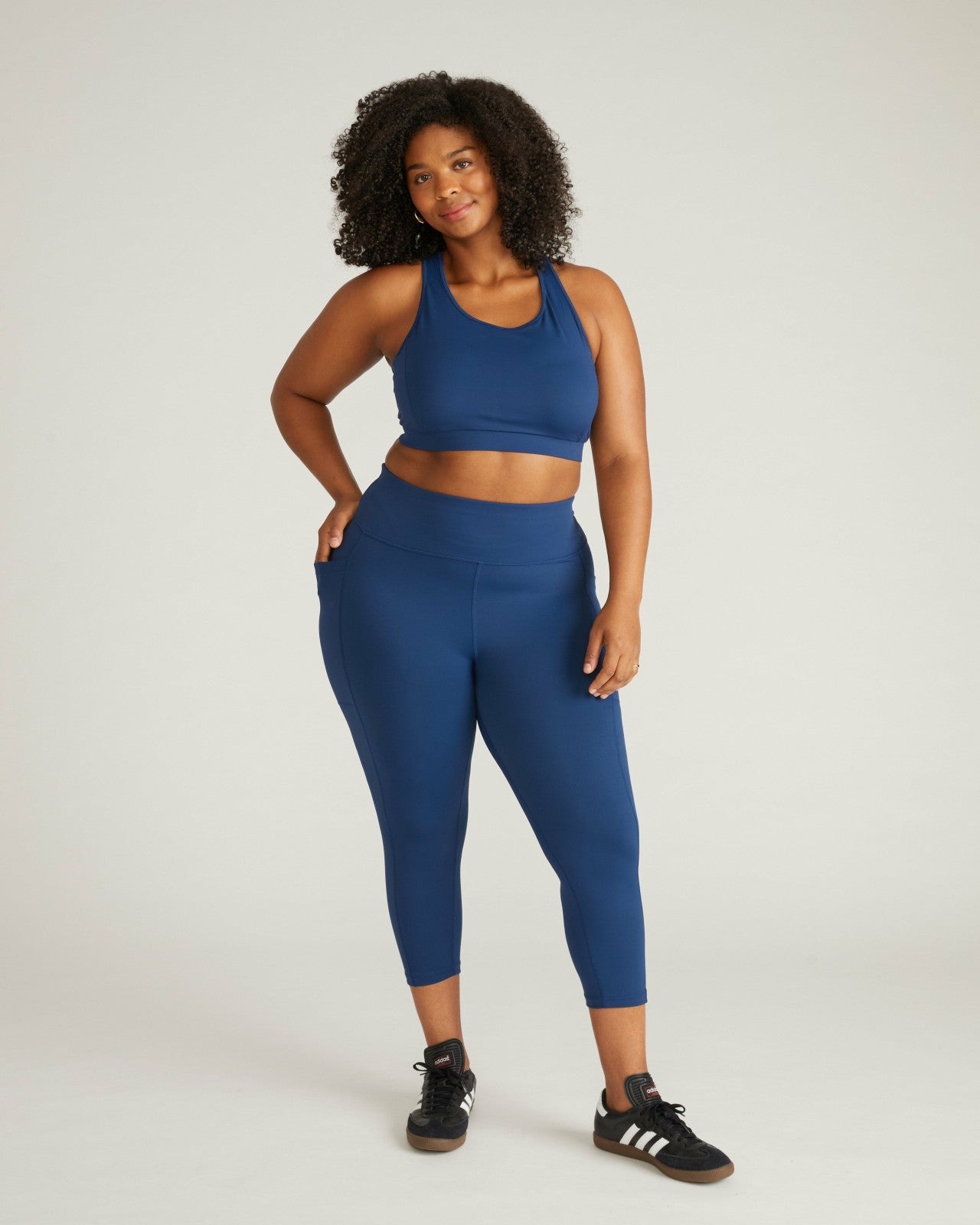 Universal Standard Next-to-Naked Cropped Pocket Legging - Pageant Blue