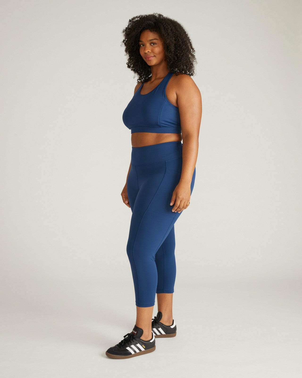 Universal Standard Next-to-Naked Cropped Pocket Legging - Pageant Blue