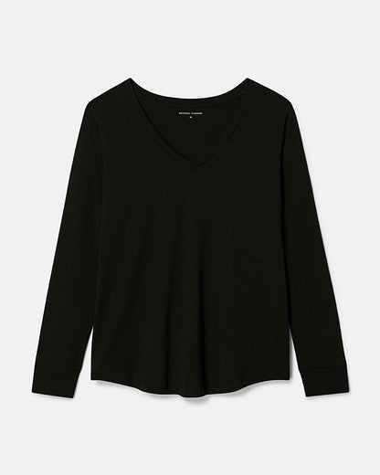 Universal Standard Long Sleeve V Rex - Black