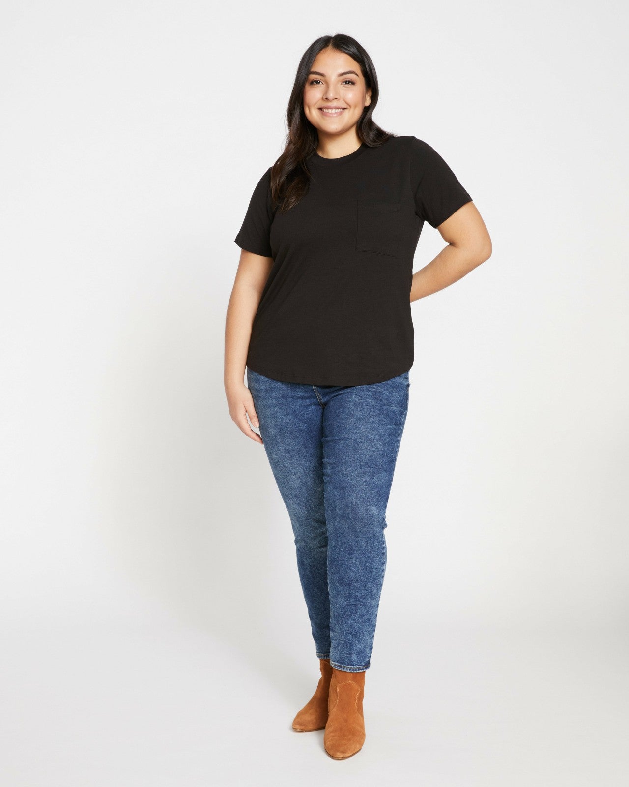Universal Standard Garcon Tee - Black