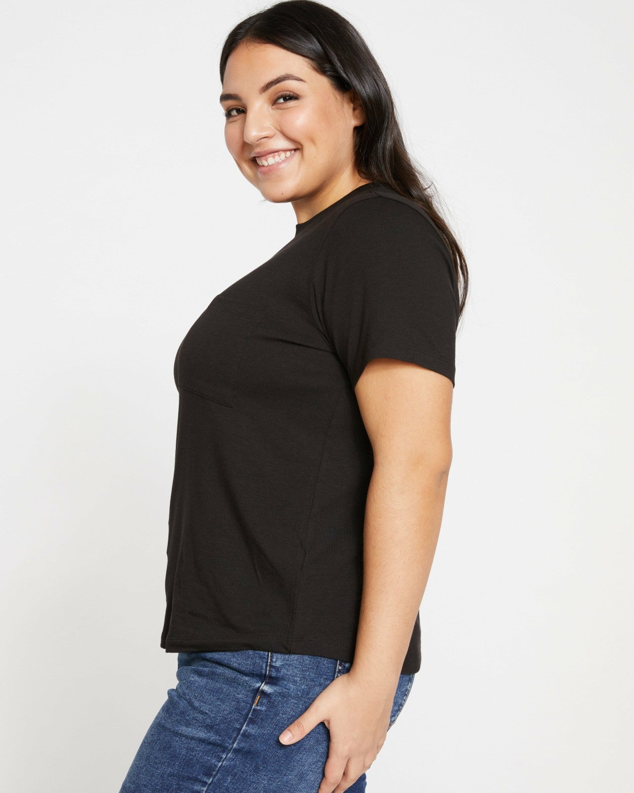 Universal Standard Garcon Tee - Black