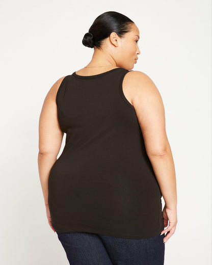 Universal Standard Square Neck Tank Top - Black