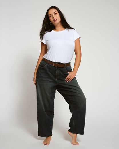 Universal Standard Ashley Cap Sleeve Tee - White