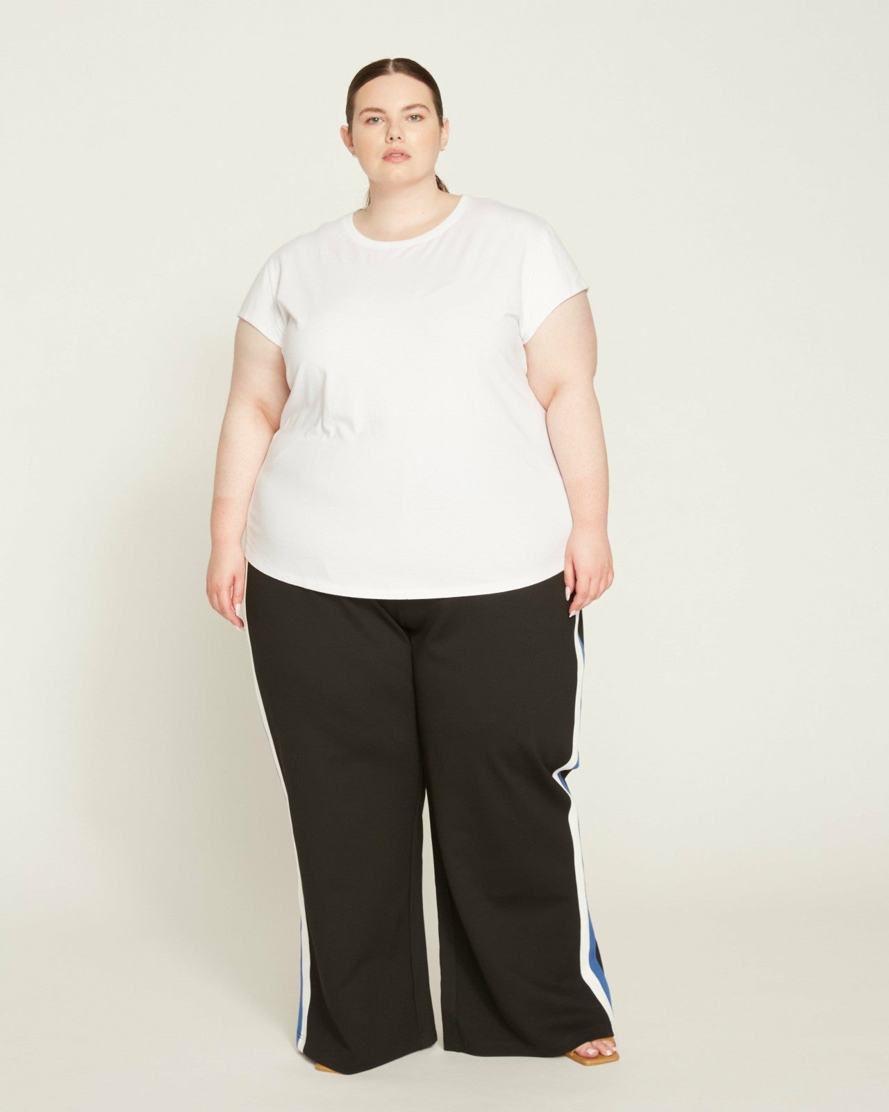 Universal Standard Ashley Cap Sleeve Tee - White