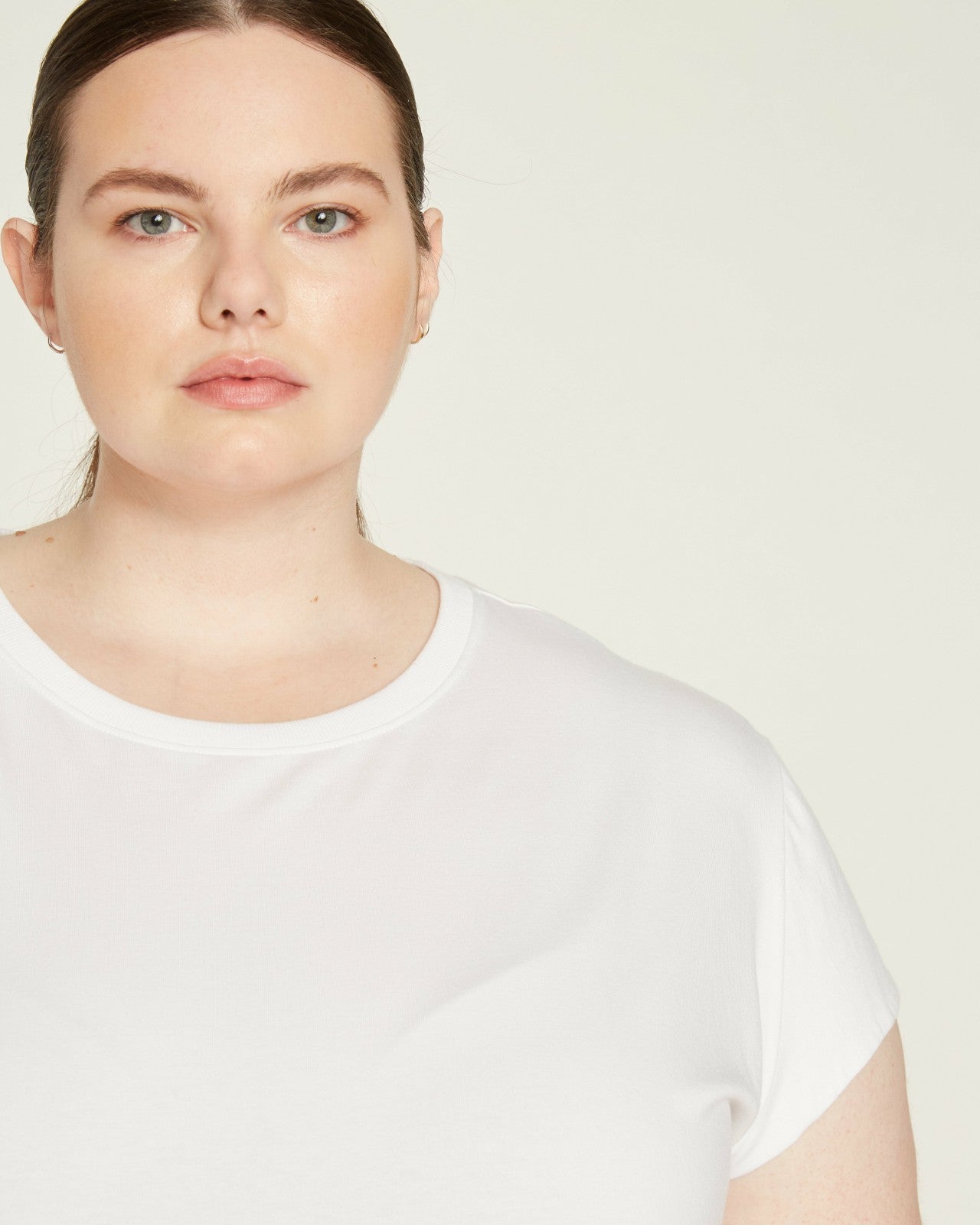 Universal Standard Ashley Cap Sleeve Tee - White