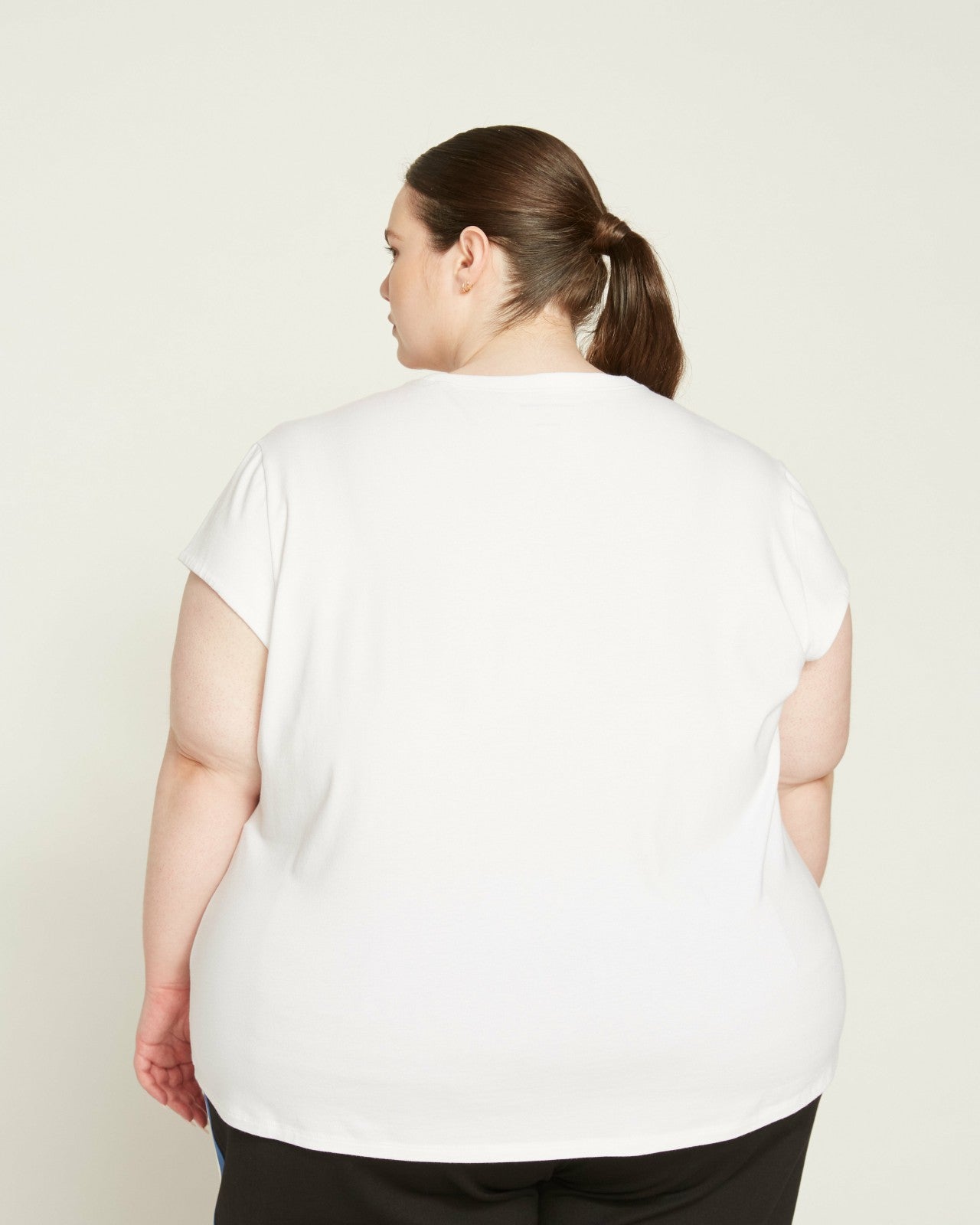 Universal Standard Ashley Cap Sleeve Tee - White