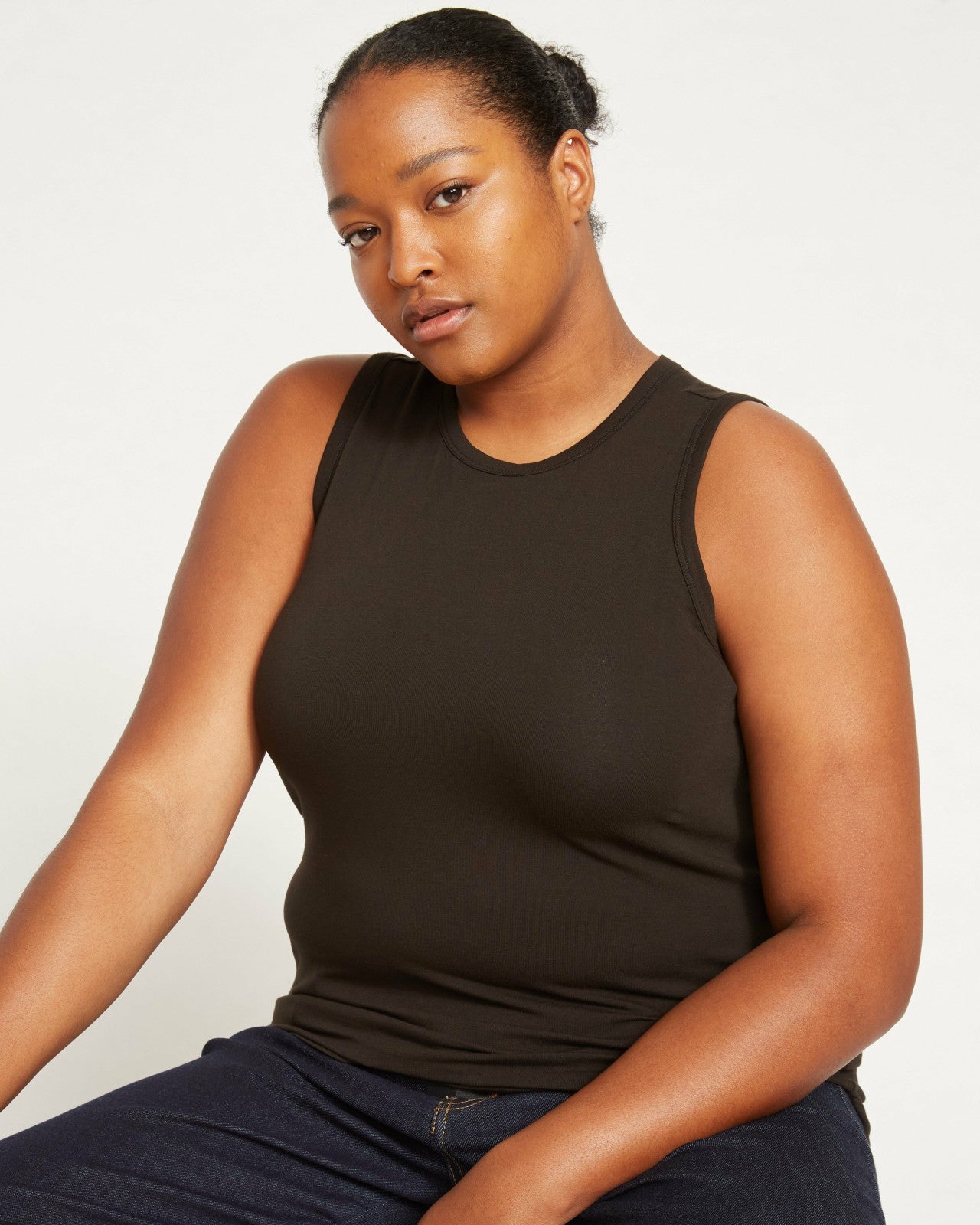Universal Standard Cai High Neck Tank - Black