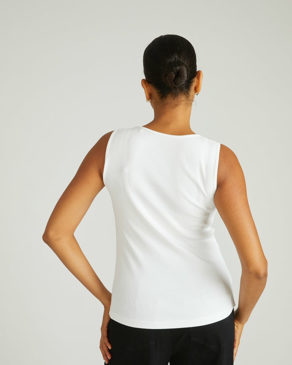 Universal Standard Daisy Ribbed Tank - White