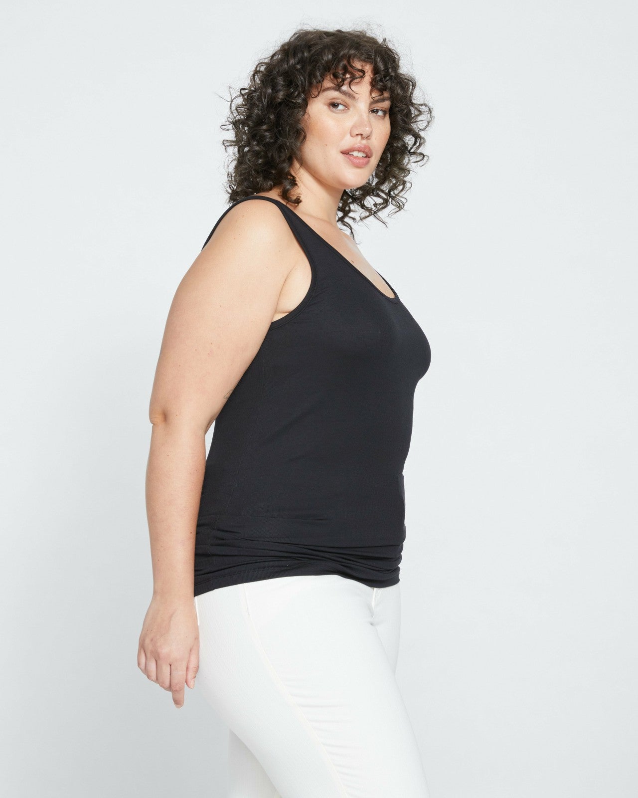 Universal Standard Cloud Rib Tank - Black