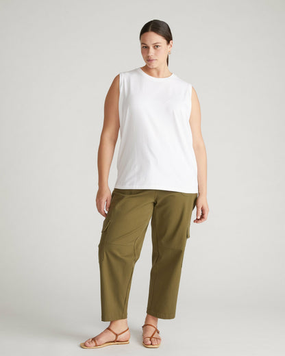 Universal Standard Patti Muscle Tank - White