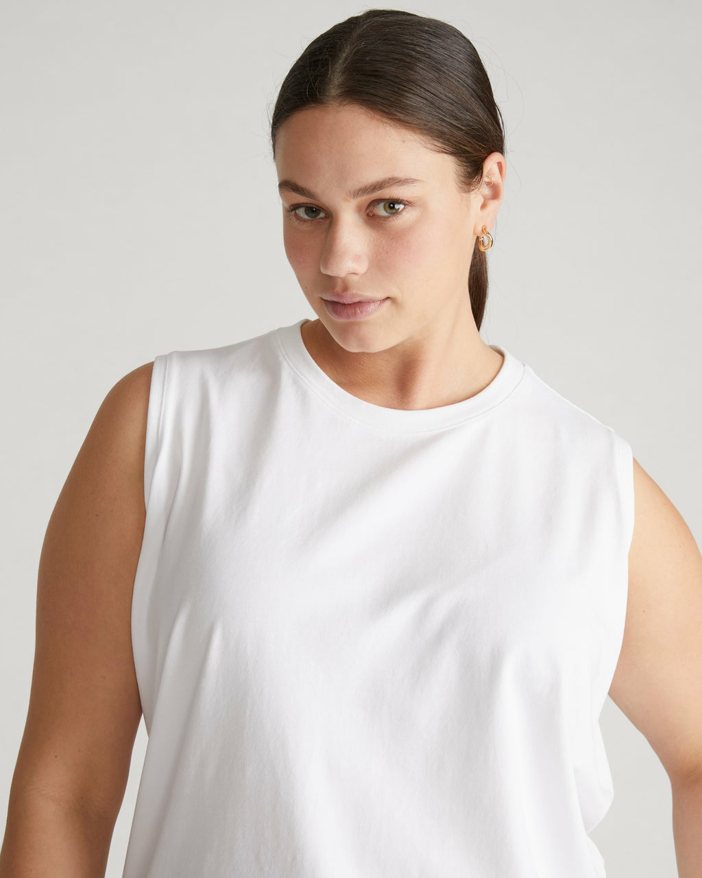 Universal Standard Patti Muscle Tank - White