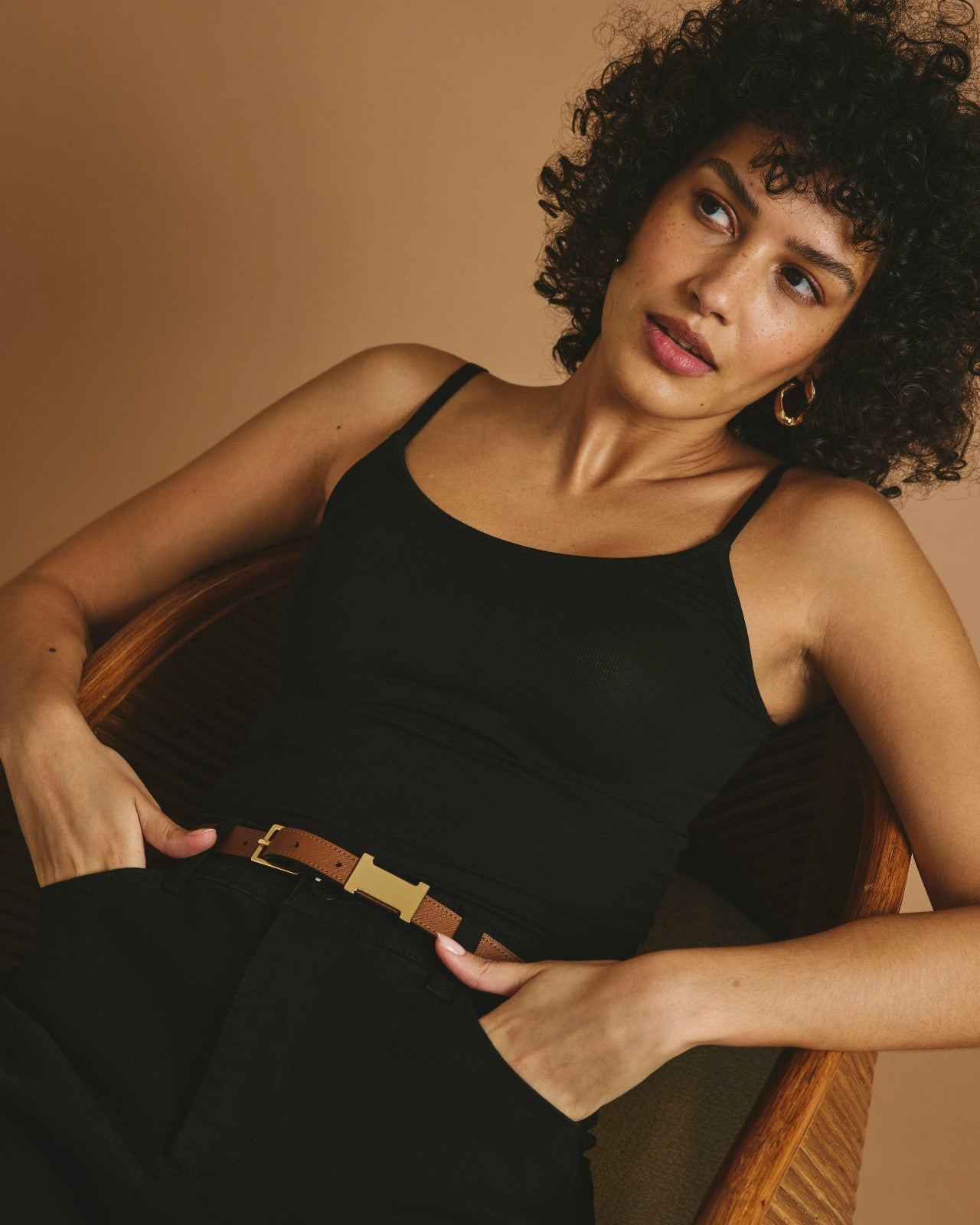 Universal Standard Cloud Rib Camisole - Black