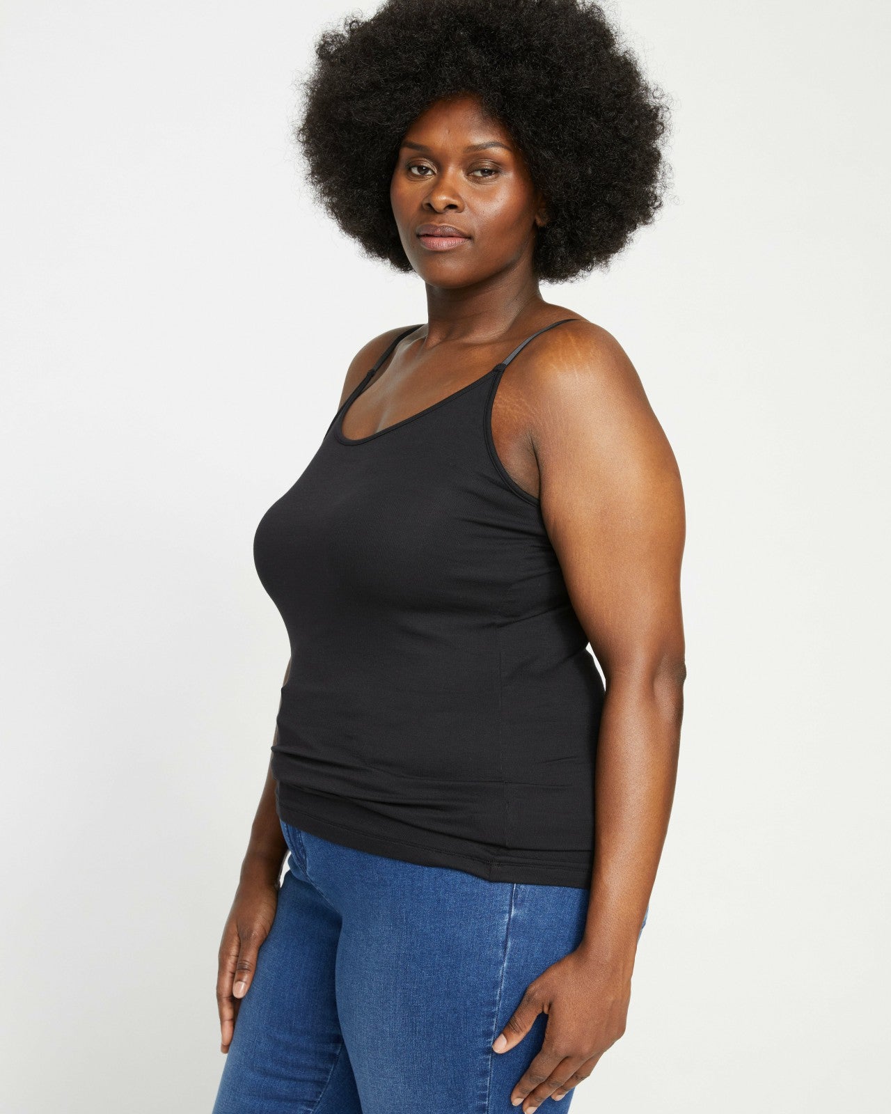 Universal Standard Cloud Rib Camisole - Black