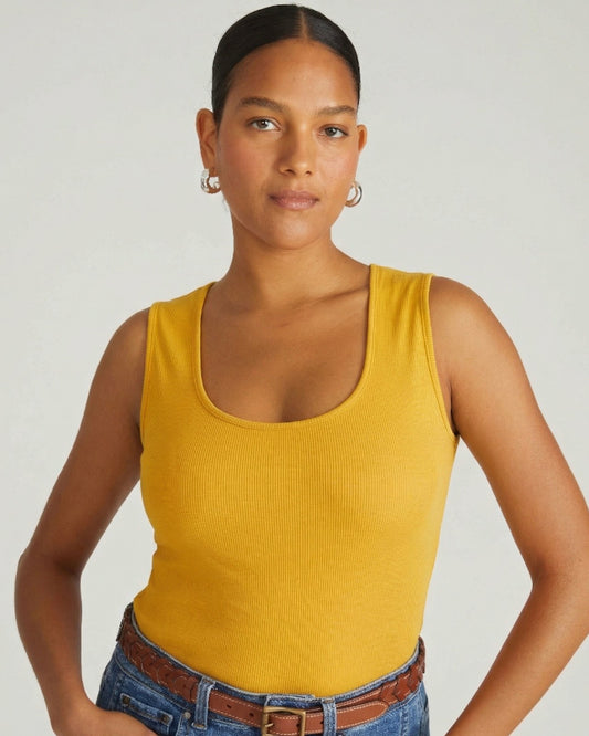 Universal Standard Daisy Ribbed Tank - Goldenrod