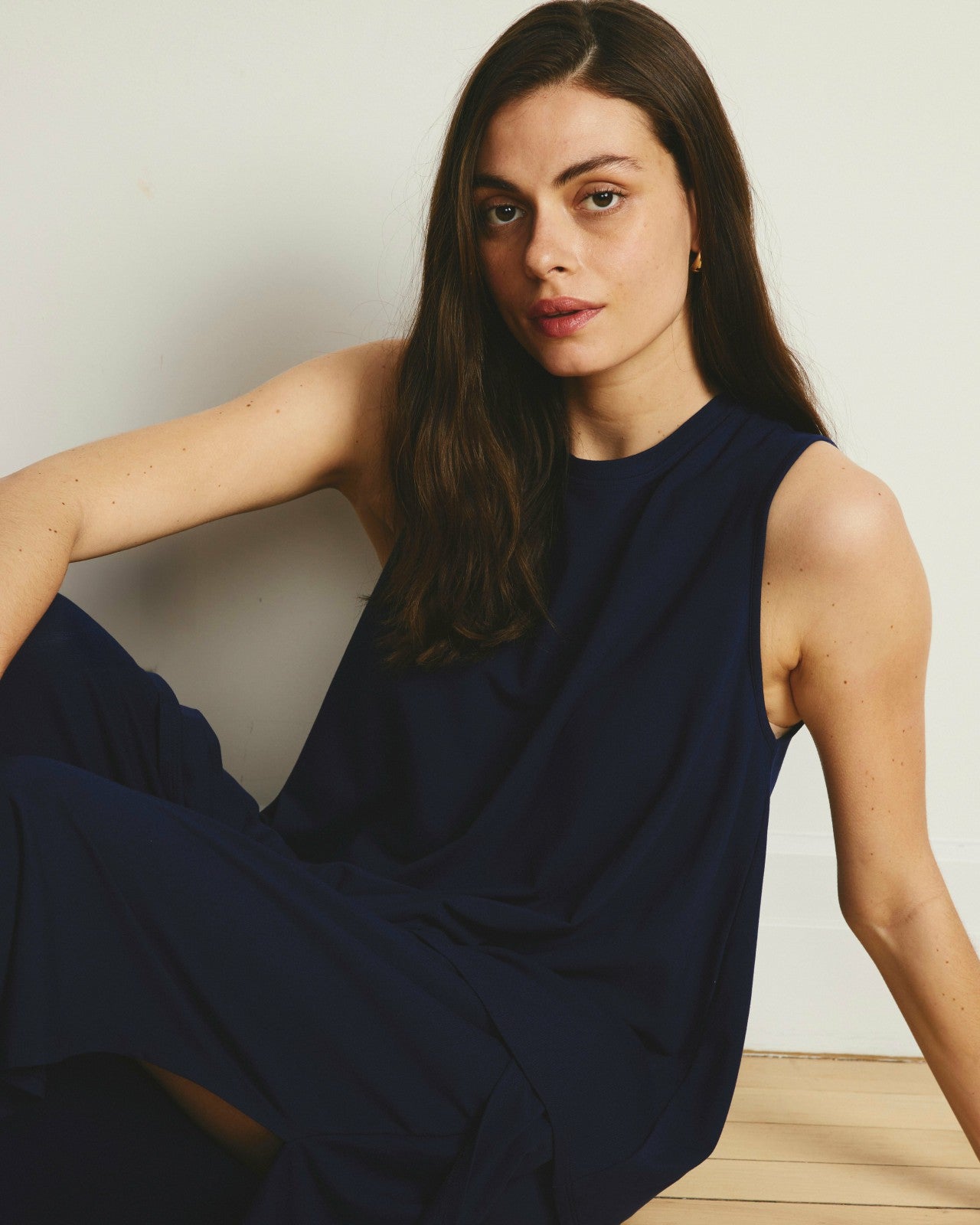 Universal Standard Heatwave Divine Jersey Flared Tank - Cenote