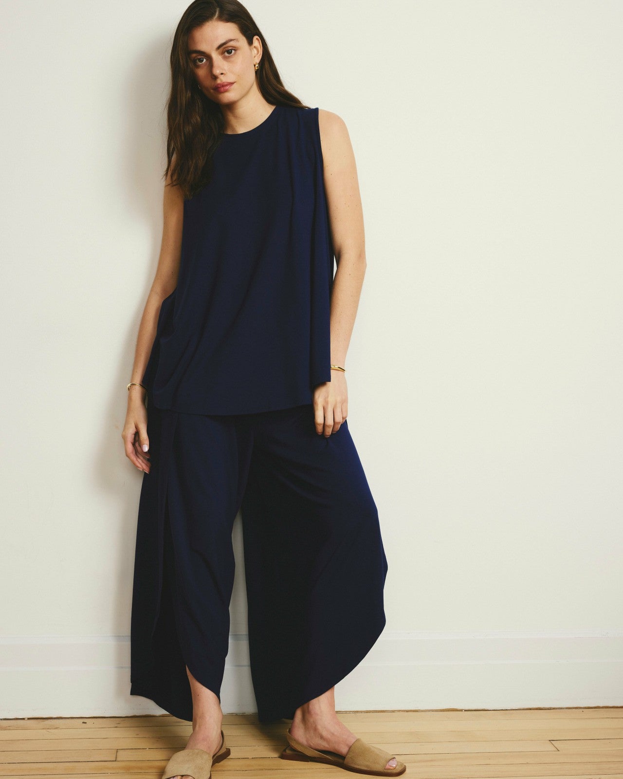 Universal Standard Heatwave Divine Jersey Flared Tank - Cenote