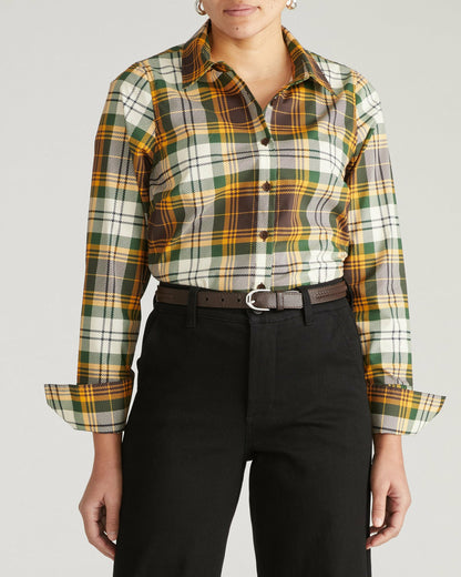 Universal Standard Henning x US Madison Shirt - Brown Plaid