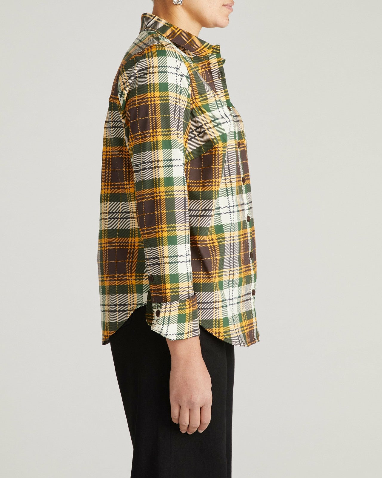 Universal Standard Henning x US Madison Shirt - Brown Plaid