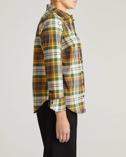 Universal Standard Henning x US Madison Shirt - Brown Plaid