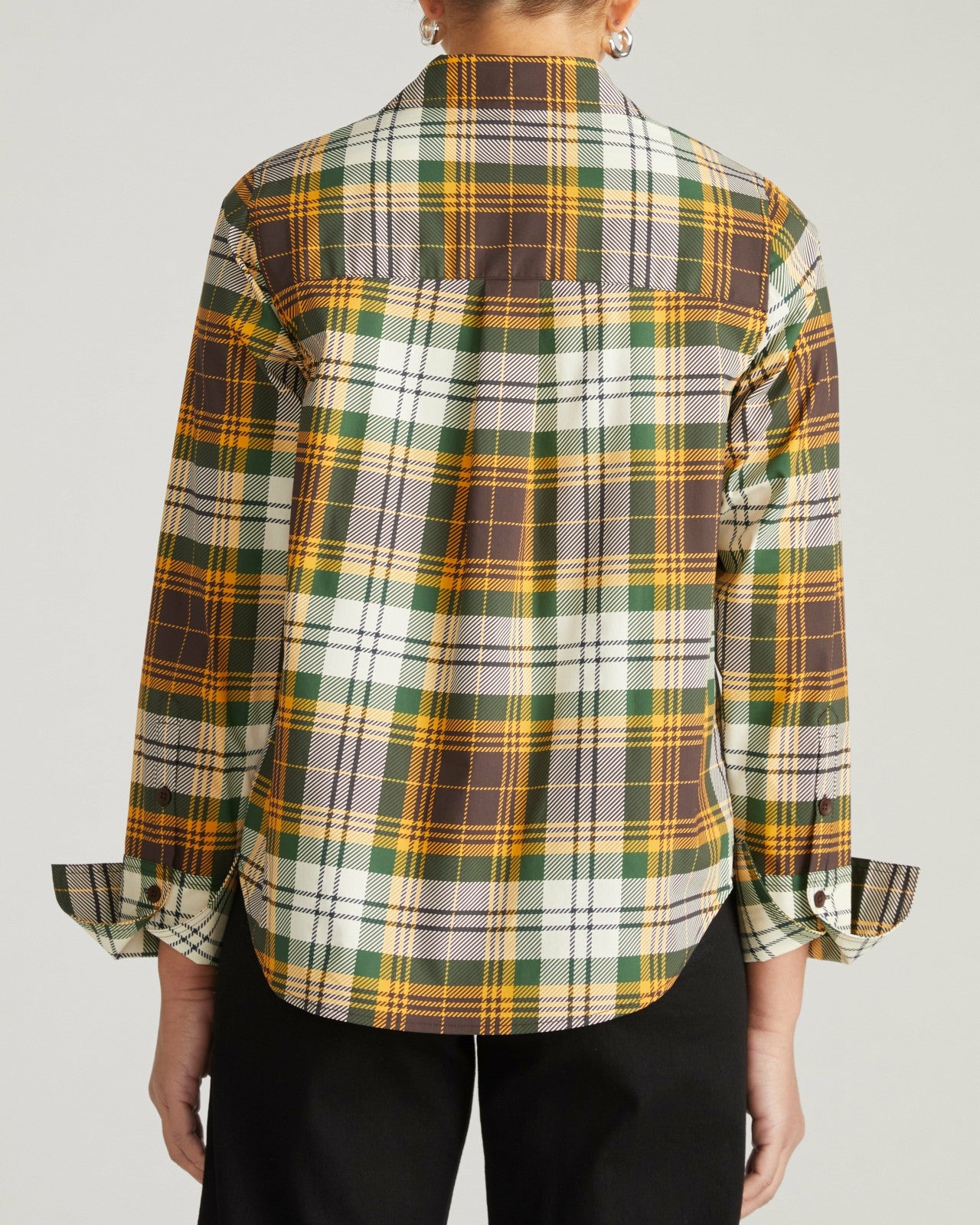 Universal Standard Henning x US Madison Shirt - Brown Plaid
