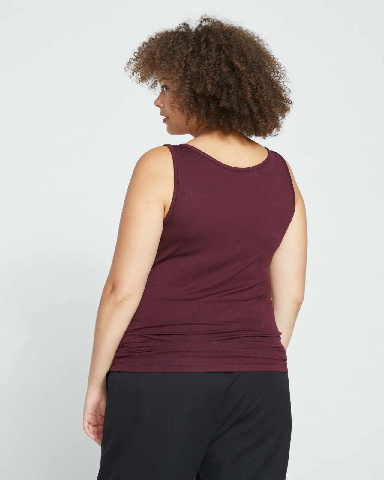 Universal Standard Cloud Rib Tank - Black Cherry